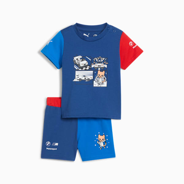 

Комплект из 2 предметов: футболка и шорты для малышей Bmw M Motorsport Matching Sets Puma, синий