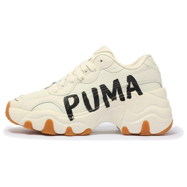 

Кроссовки Puma Pulsar Wedge Chunky Sneakers Women's Low-top Beige/black, бежевый/черный