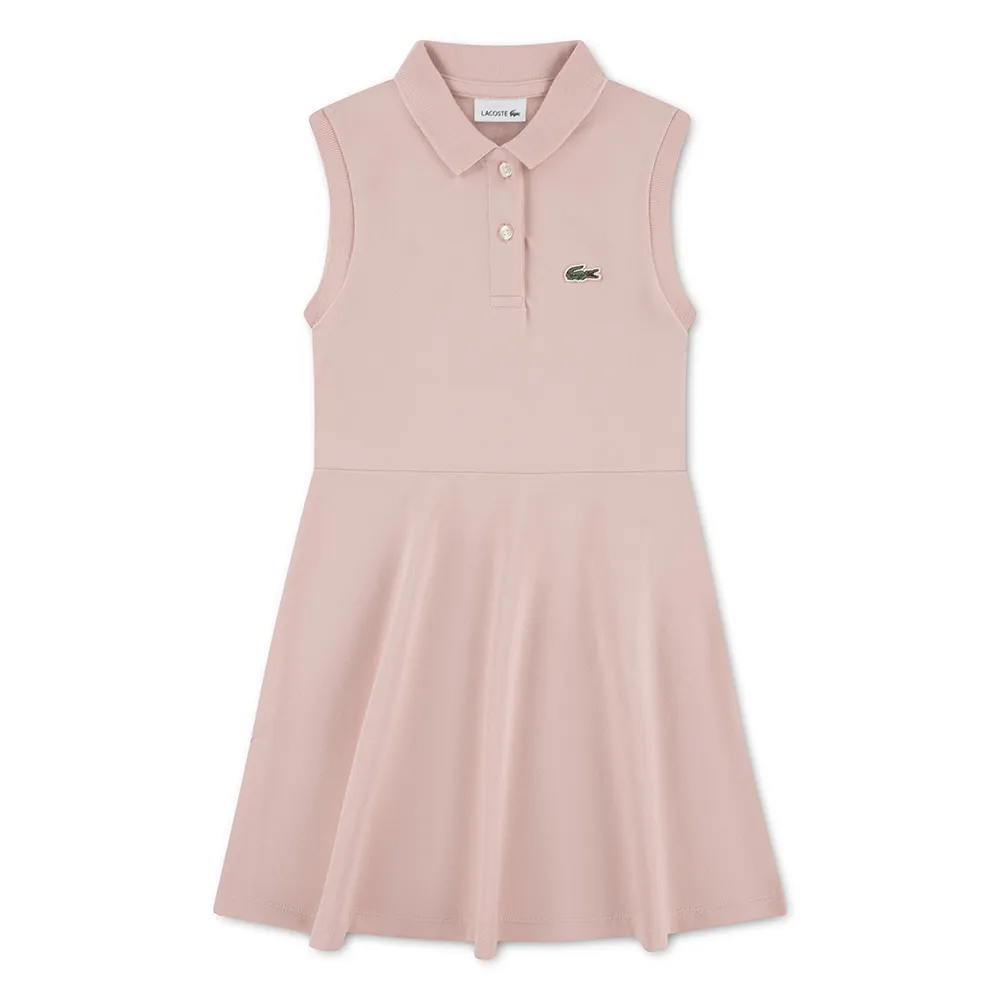Детское платье Lacoste из пике Lacoste kids, розовый