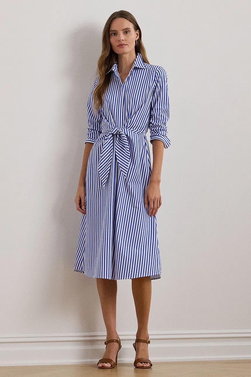 

Хлопковое платье Lauren Ralph Lauren, синий