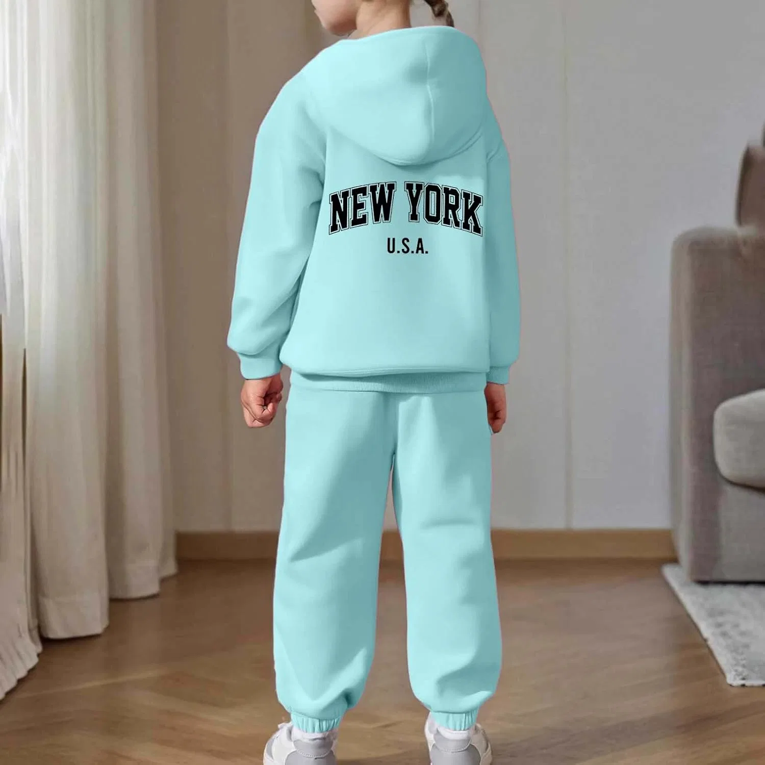 Детский спортивный костюм с принтом Brooklyn, Generic, Z02 Blue — фото 2