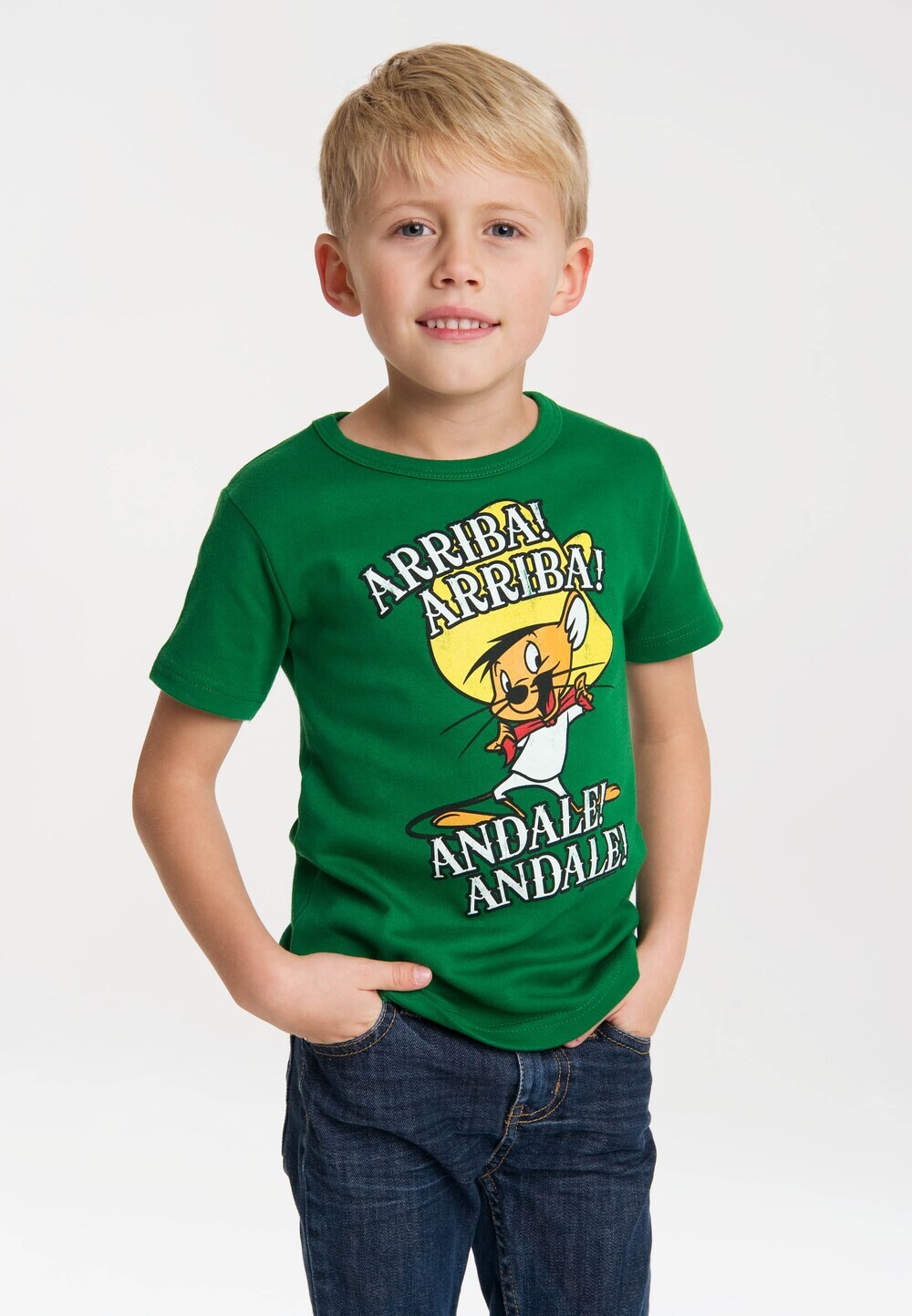 Футболка Logoshirt Speedy Gonzales - Looney Tunes, зеленый — фото 2