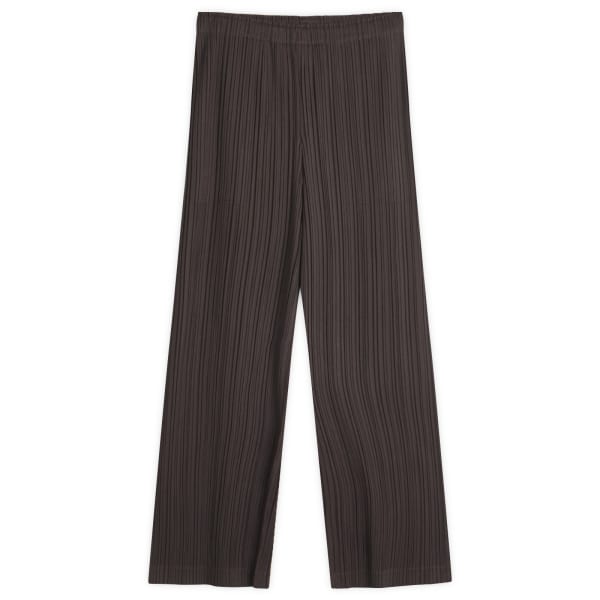 

Брюки со складками из рами Pleats Please Issey Miyake, коричневый