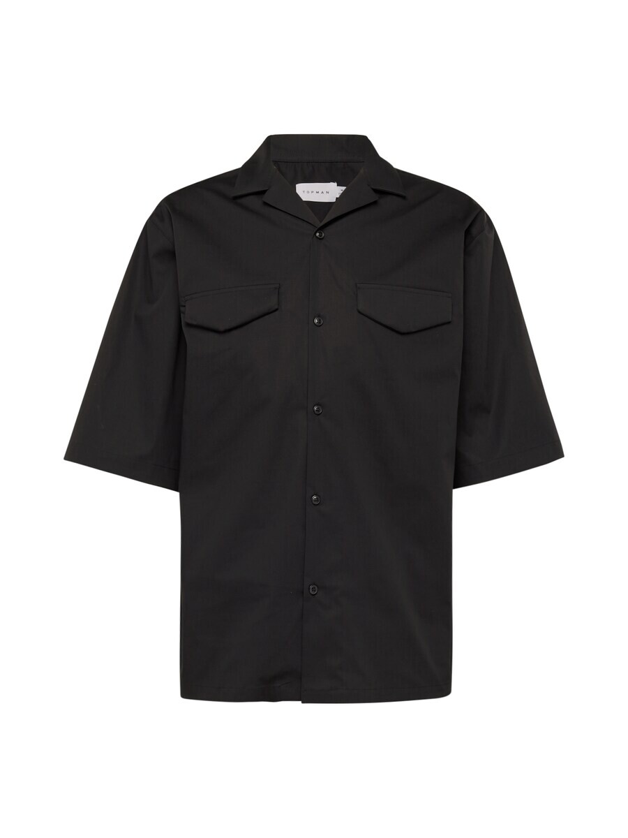 

Повседневная рубашка TOPMAN Comfort fit Button Up Shirt, черный
