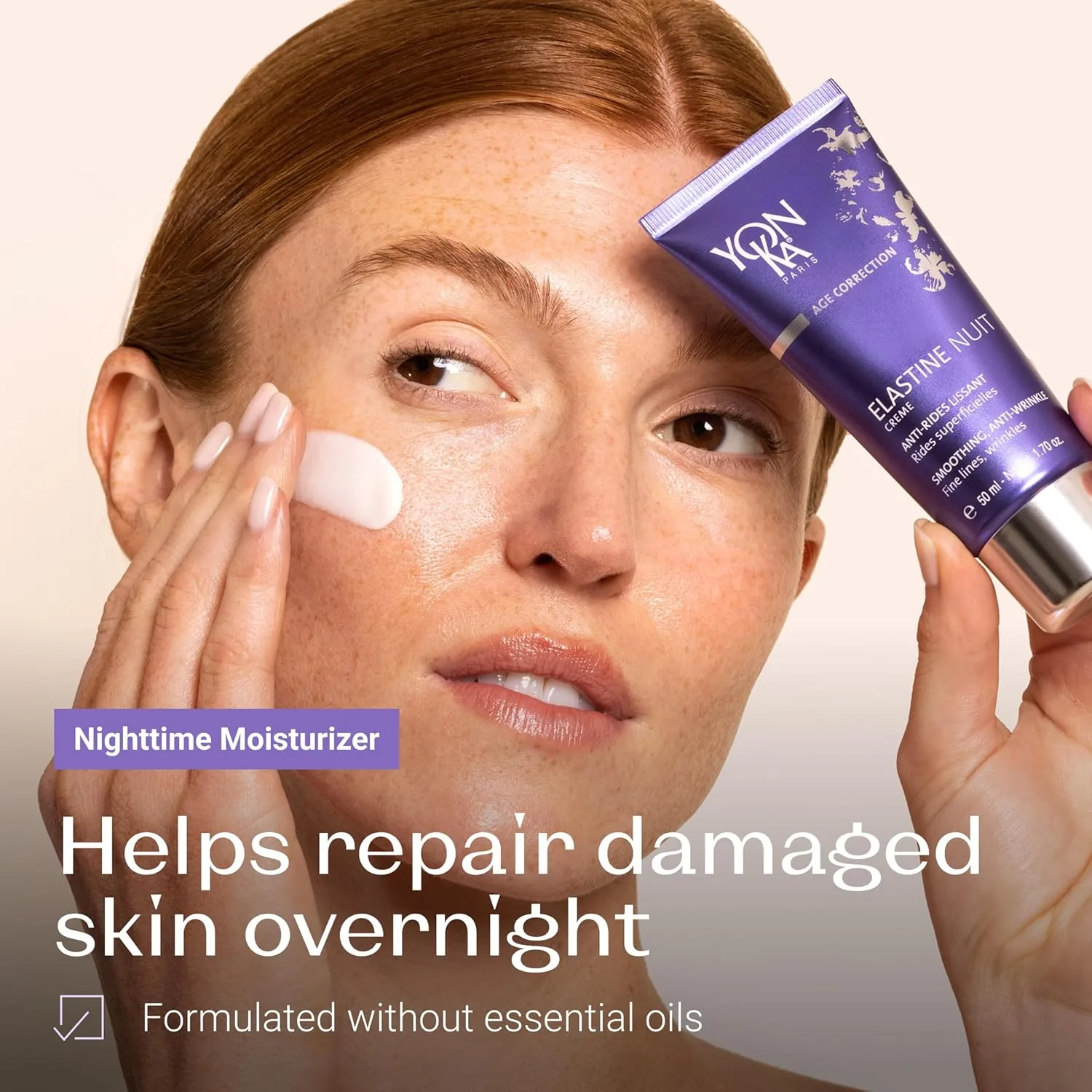 Крем для лица Yonka — Elastine Anti-Aging против морщин, упругость и глубокое увлажнение, витамины A, C, E, 50 мл — фото 3