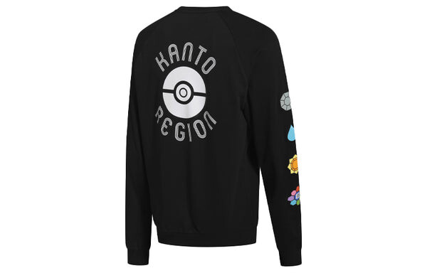 Толстовка x pokemon crossover printing sports training pullover black Adidas, черный — фото 2