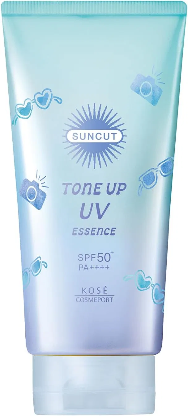 Солнцезащитный тонирующий сыворотка-флюид Suncut Snow White Blue 80 г SPF 50+ PA++++ — фото 2