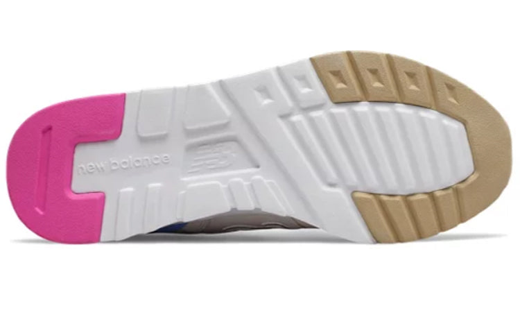 Кроссовки (WMNS) New Balance 997 'Ivory Blue Pink', бежевый — фото 4
