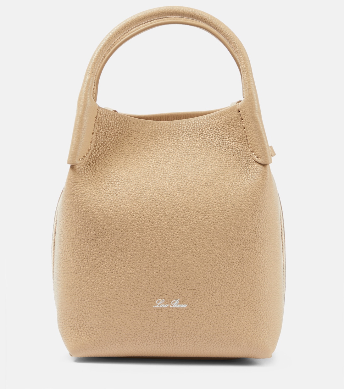 

Сумка-шоппер Bale Small из кожи Loro Piana, Light Mastic