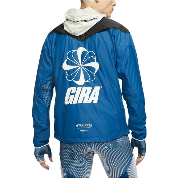 Куртка Men's Nike x Gyakusou Crossover Splicing Colorblock Alphabet Zipper Hooded Jacket Blue, мультиколор — фото 4