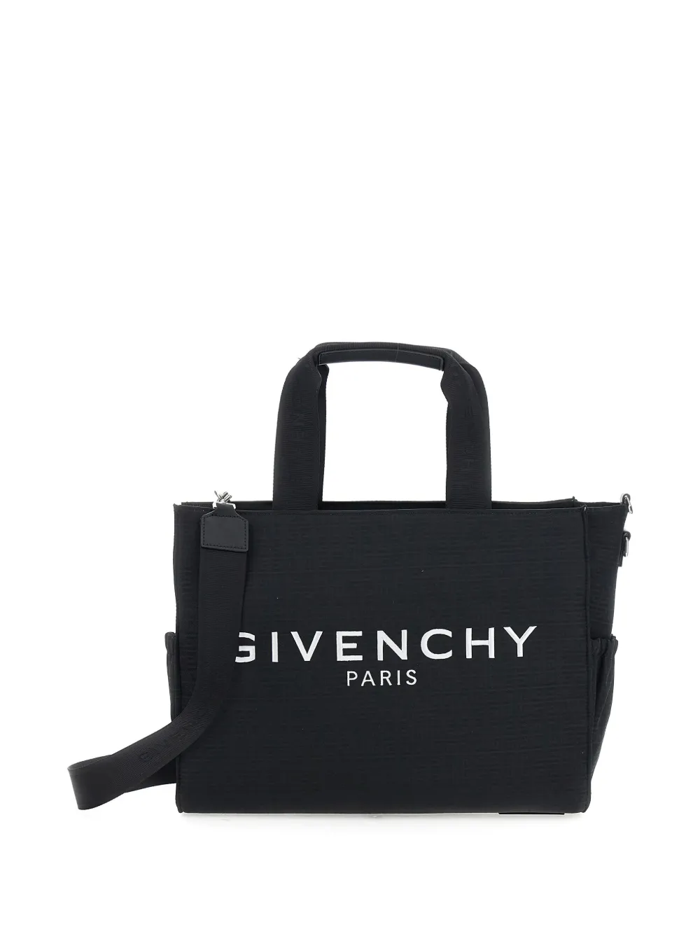 

Сумка для пеленания с вышитым логотипом Givenchy Kids, черный