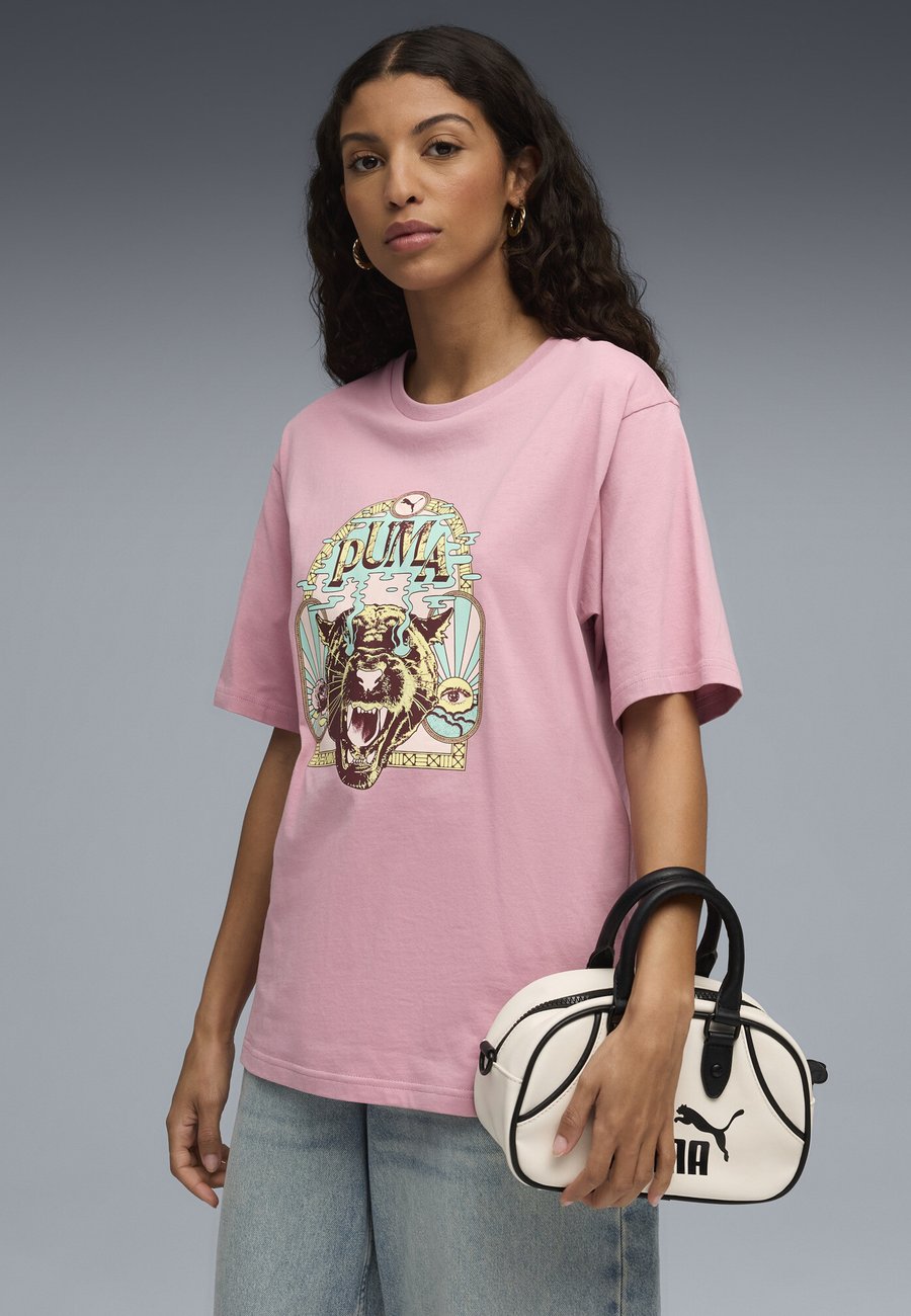 

Футболка Puma Print T-shirt, Poised Pink/Pink