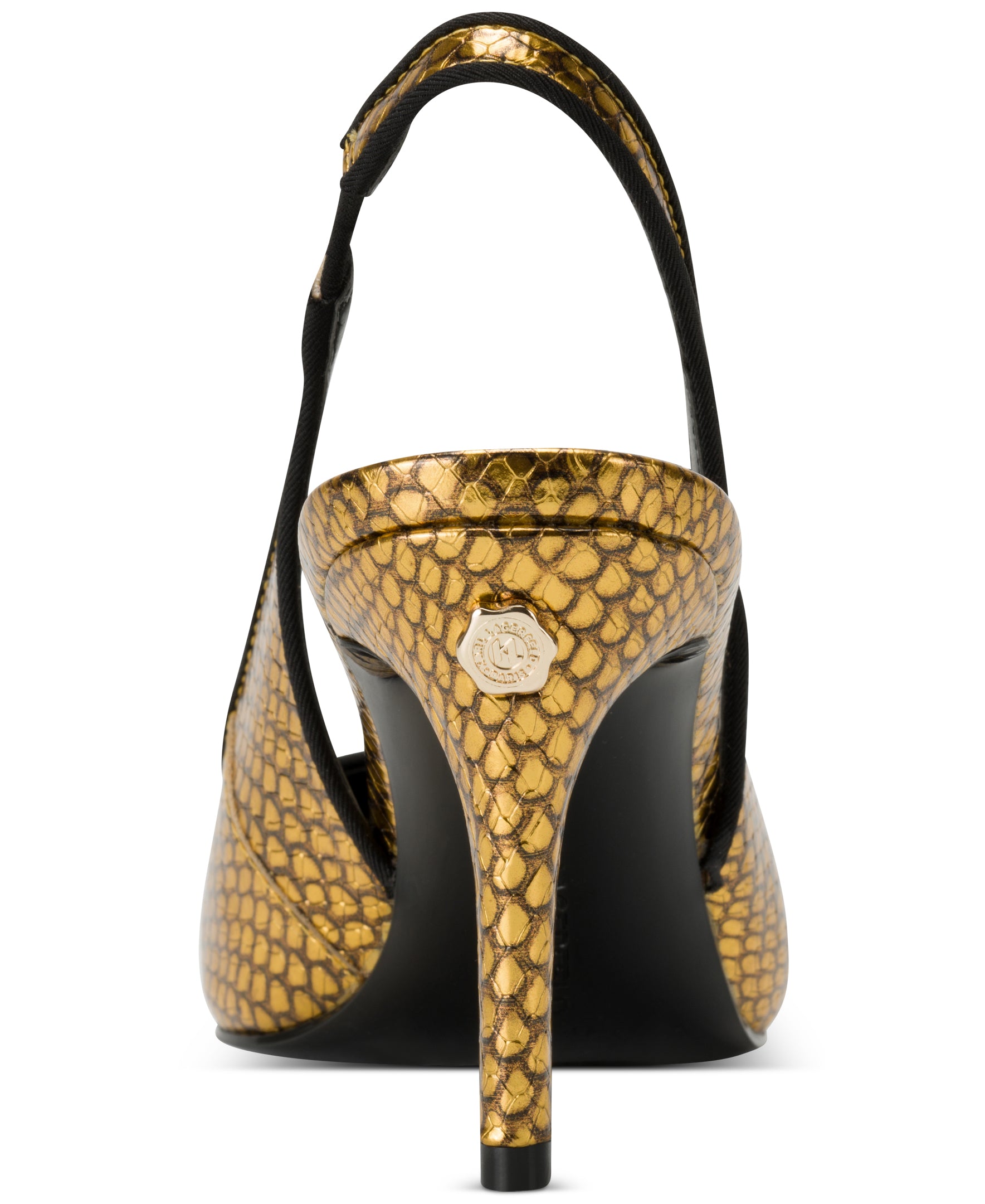 Туфли-лодочки Rosalyn Slingback KARL LAGERFELD PARIS, золотой/черный — фото 4