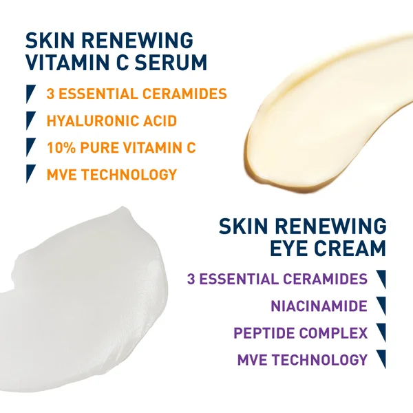 Сыворотка CeraVe — Дуэт для обновления кожи для заметно более яркой и гладкой кожи с сывороткой с витамином, 30 мл — фото 2