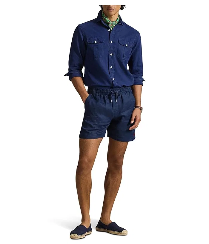 Шорты Polo Prepster 6 дюймов Polo Ralph Lauren, Fiji Green/Nevis/Colby Blue/Hudson Valley Bear AOP — фото 2