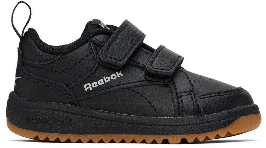 

Черные низкие кроссовки Baby Weebok с застежкой Reebok Classics