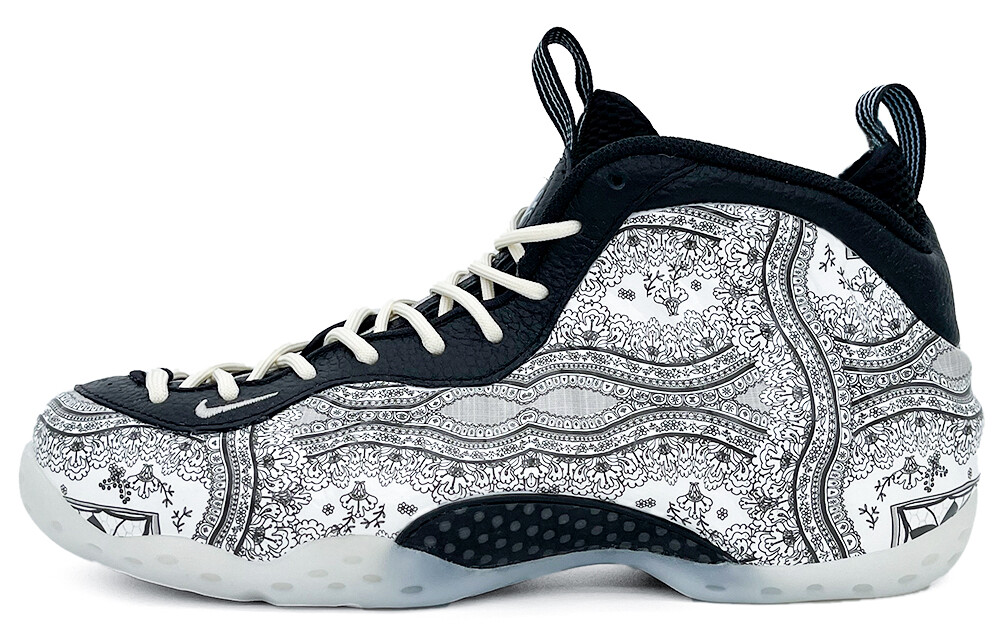 

Кроссовки Nike Foamposite One Vintage Basketball Shoes Unisex Mid-top Black/White, белый