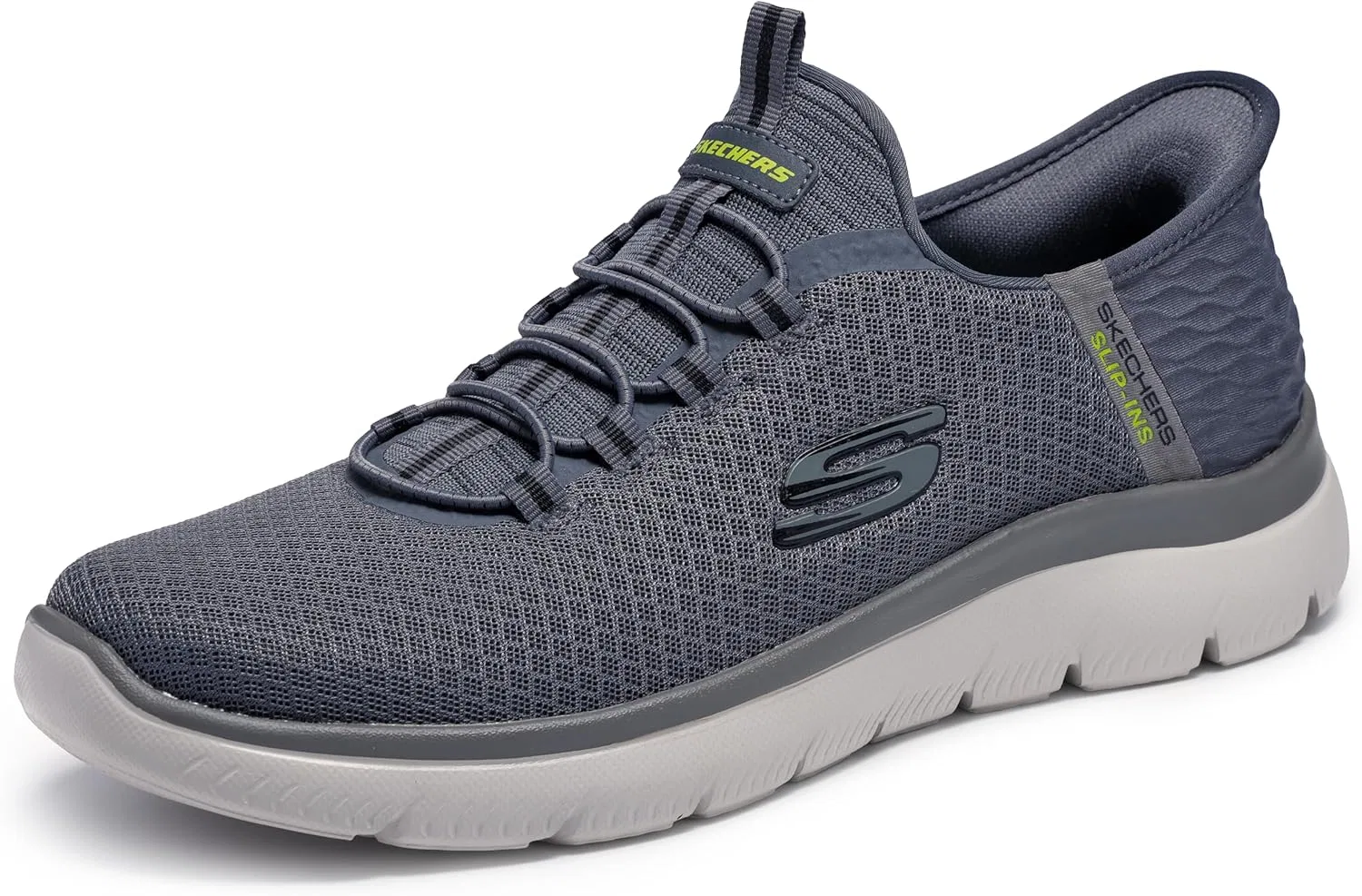 Кроссовки мужские Skechers Summits High Range Hands Free Slip-in, угольный