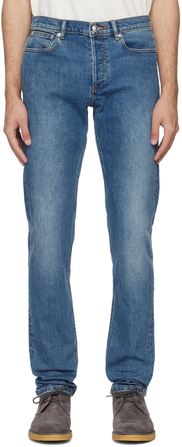 

Джинсы цвета индиго Petit New Standard A.P.C., цвет Washed indigo