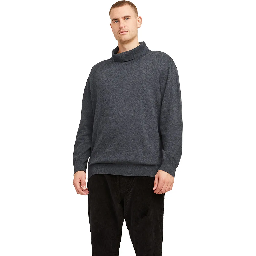 

Свитер Jack & Jones Basic Plus Size high neck, серый