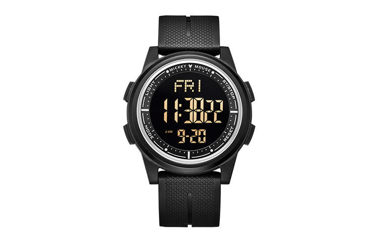 

Disney Часы с электронным механизмом и ремешком из PU, унисекс, черный циферблат