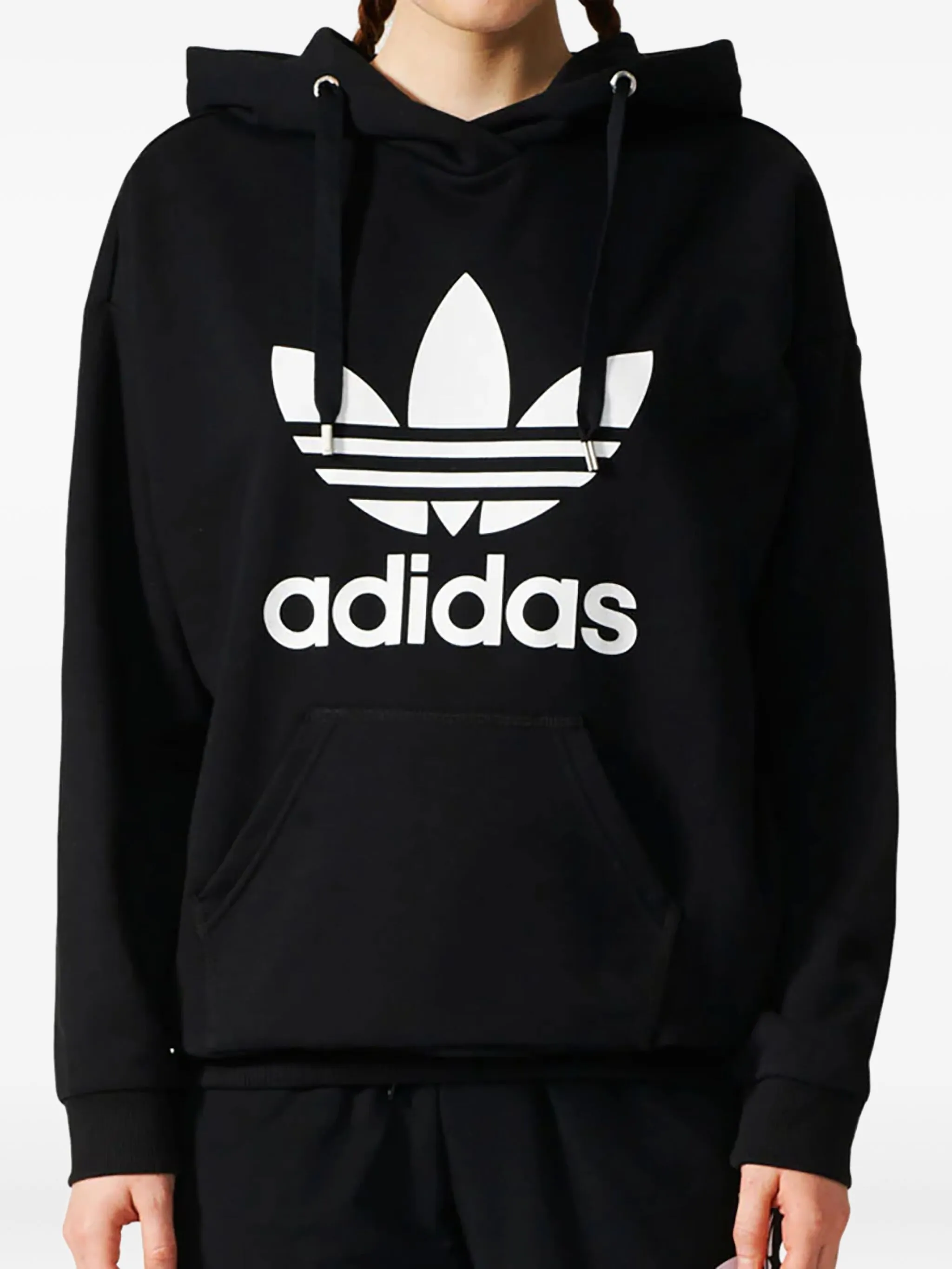 

Худи Stadium Trefoil Black/White Adidas, черный