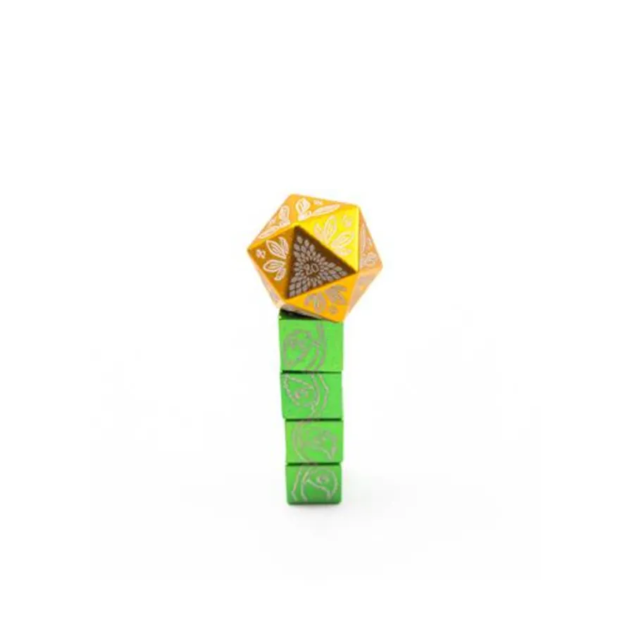 

Набор «Подсолнух» (5), Aluminium Solid Dice (Level Up Dice)