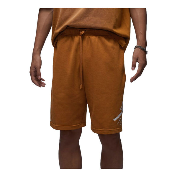 

Шорты essentials fleece shorts asia sizing 'tan' Air Jordan, бежевый