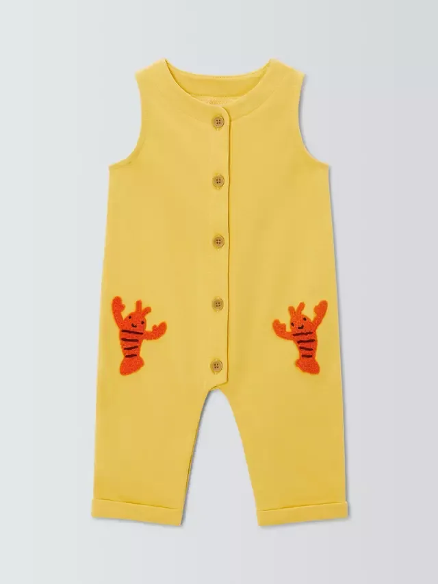 Комбинезончик Baby Lobster Loopback, желтый John Lewis