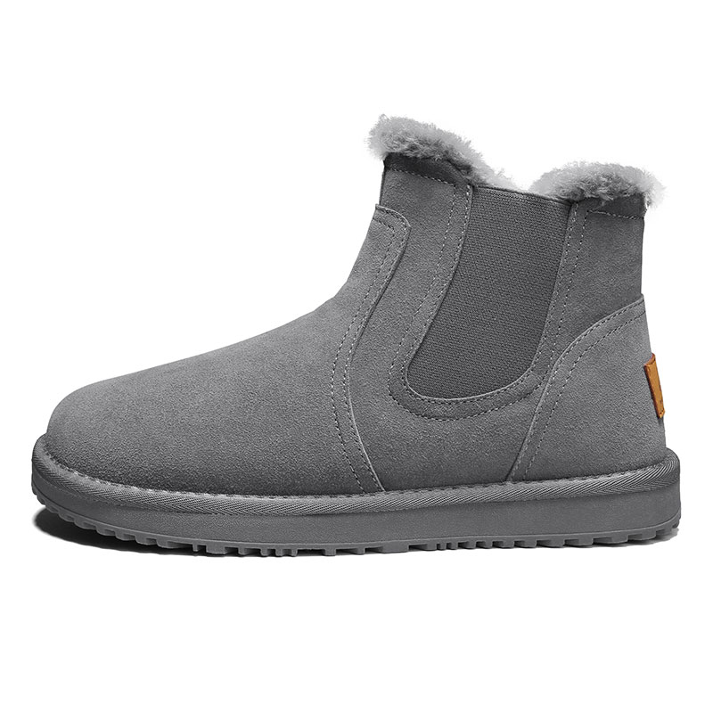 

Теплые короткие зимние ботинки мужские GNVA, Gray