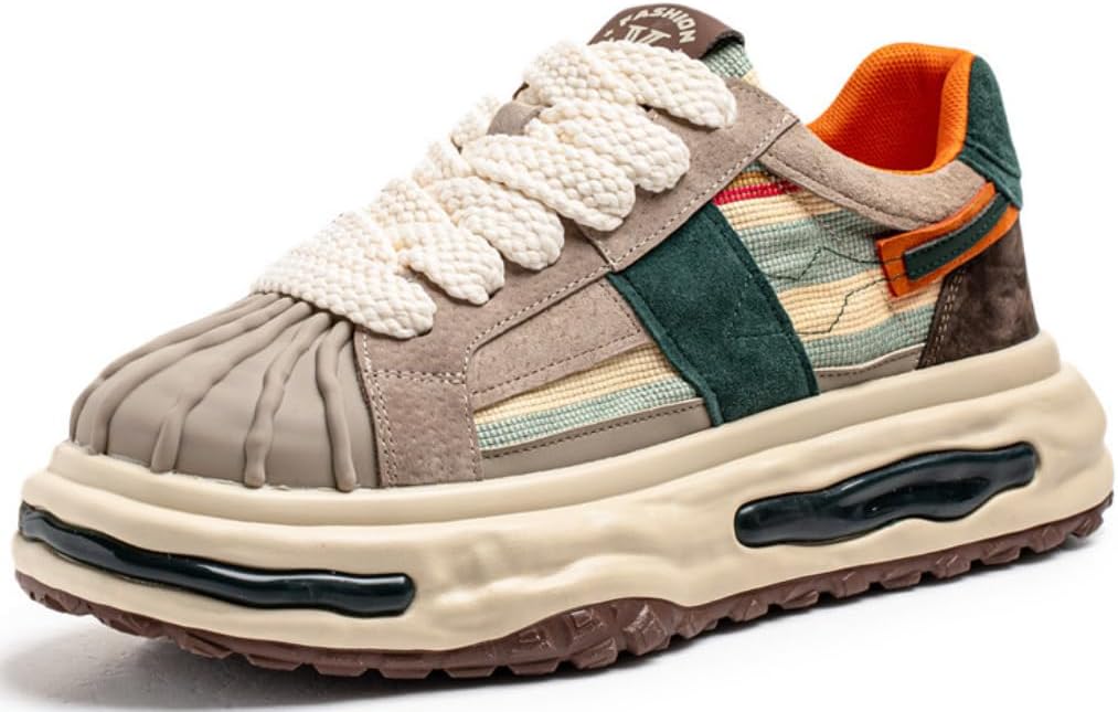 

Мужские легкие кроссовки Lexamen для тренировок и повседневной носки, с контрастными вставками, на шнуровке, для скейтбординга, удобные ретро-кроссовки, серый