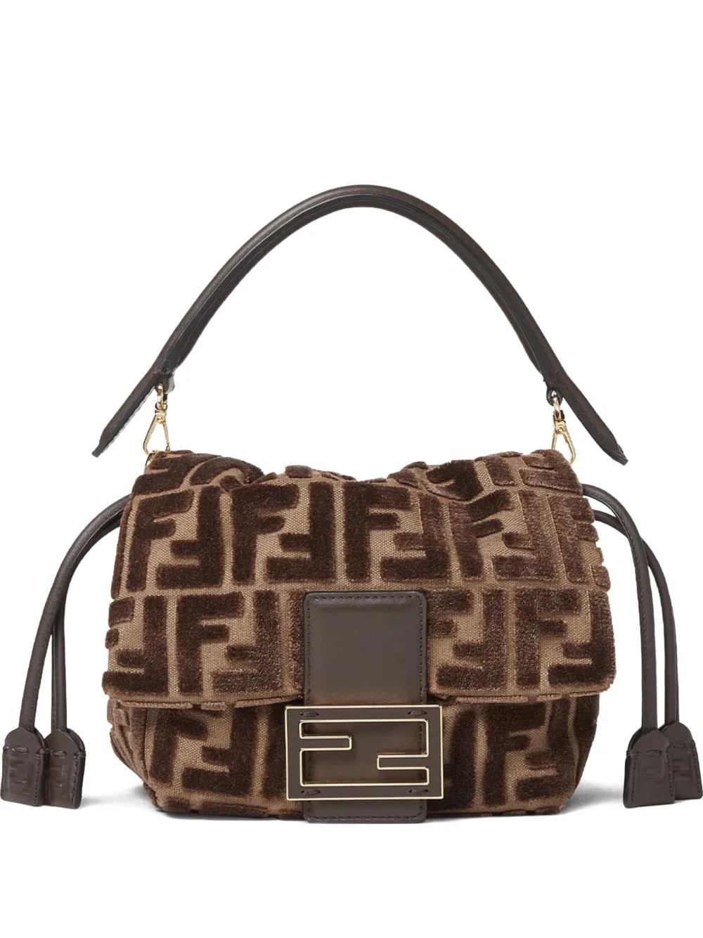 

Маленькая сумка-тоут Mamma Baguette FENDI, коричневый