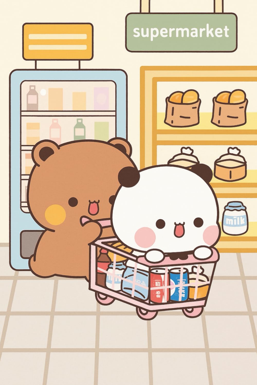

Bubu Dudu Supermarket Notebook: Couple Grocery Date Journal (Independently published)