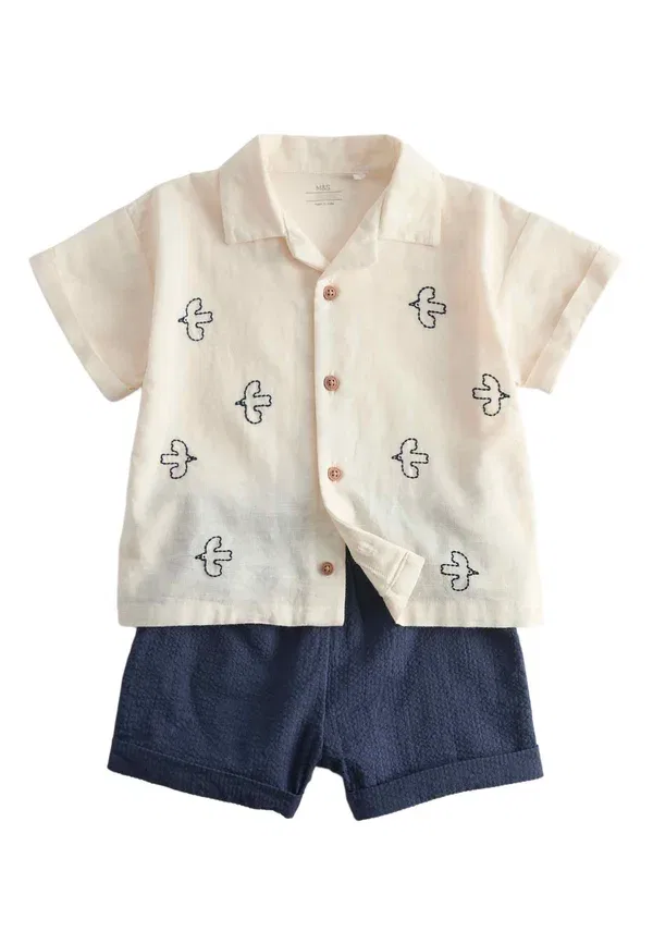 Шорты Seagull outfit Marks & Spencer, темно-синий микс — фото 3