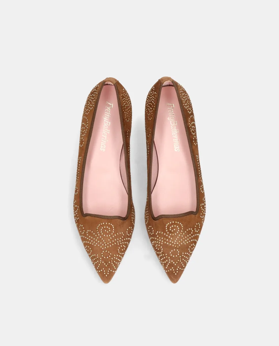 Женские лоферы Ella из мягкой замши Pretty Ballerinas, коричневый — фото 2