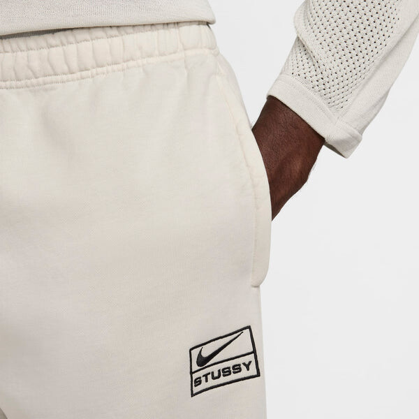 Штаны x Stussy потертые спортивные штаны Nike, белый — фото 4
