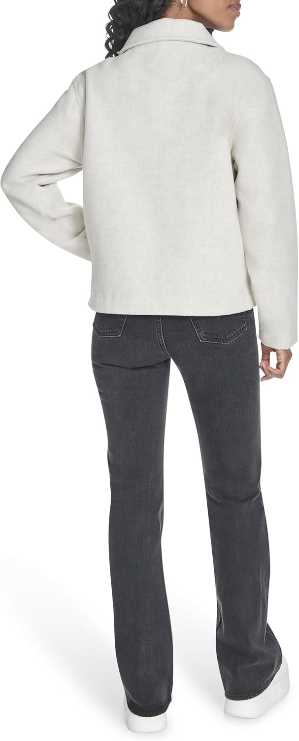 Женская шерстяная куртка Levi's Harper Shortie, New Oatmeal — фото 4