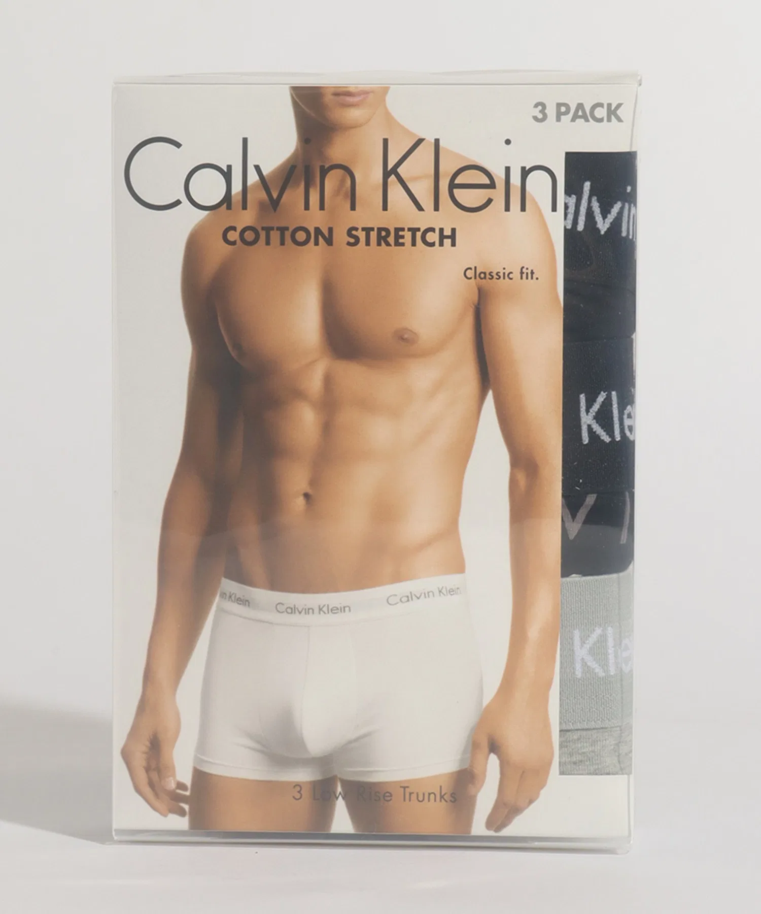 【Calvin Klein】Боксеры с низкой посадкой и логотипом, комплект из 3 штук — фото 2