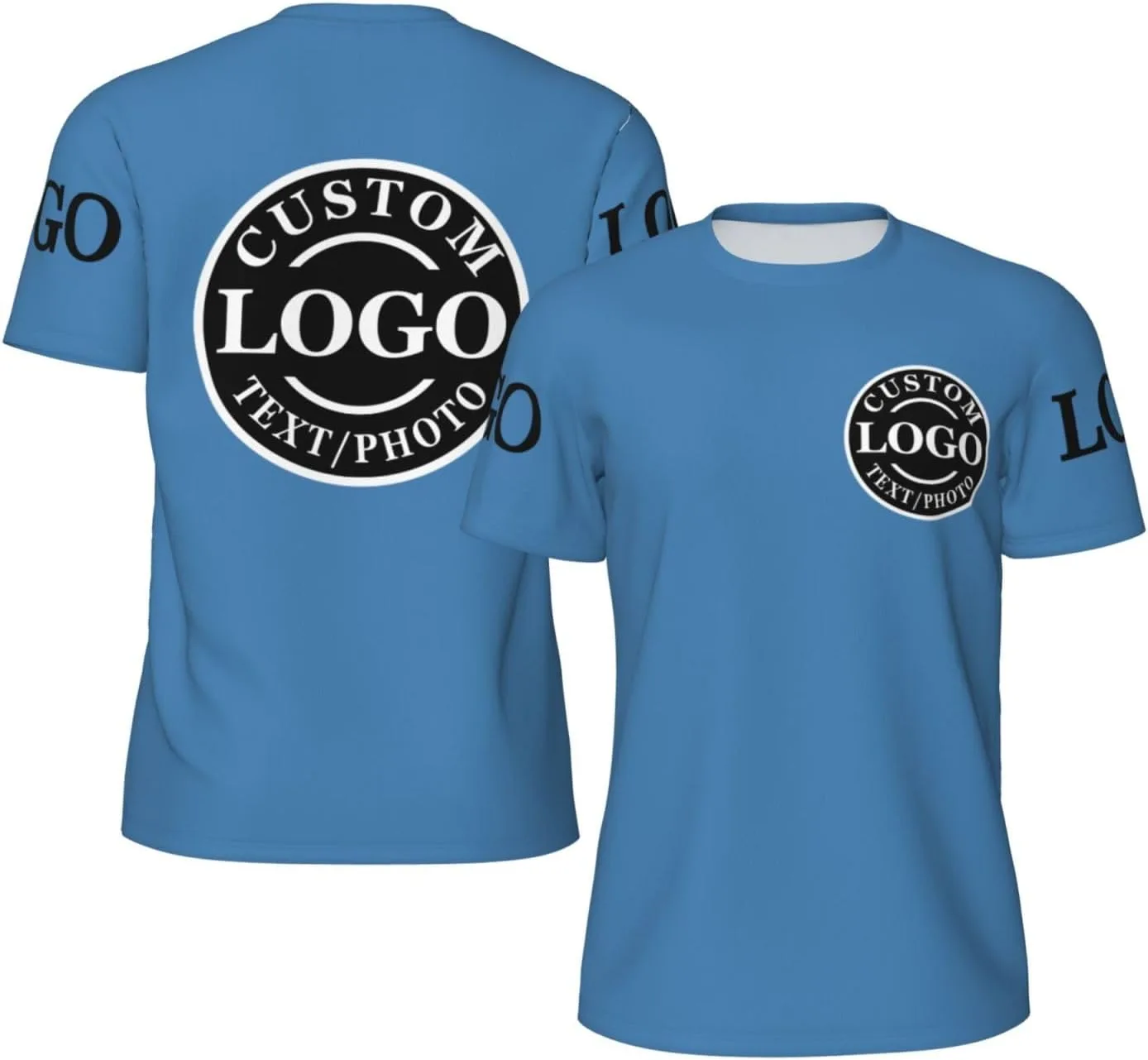 

Футболка Custom с принтом на груди и спине