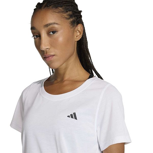 Женская футболка для тренировок seamless с круглым вырезом Adidas, White — фото 4