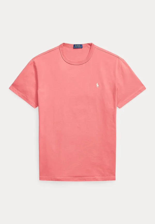 Классическая трикотажная футболка с круглым вырезом, базовая футболка Polo Ralph Lauren, Red Sky — фото 4