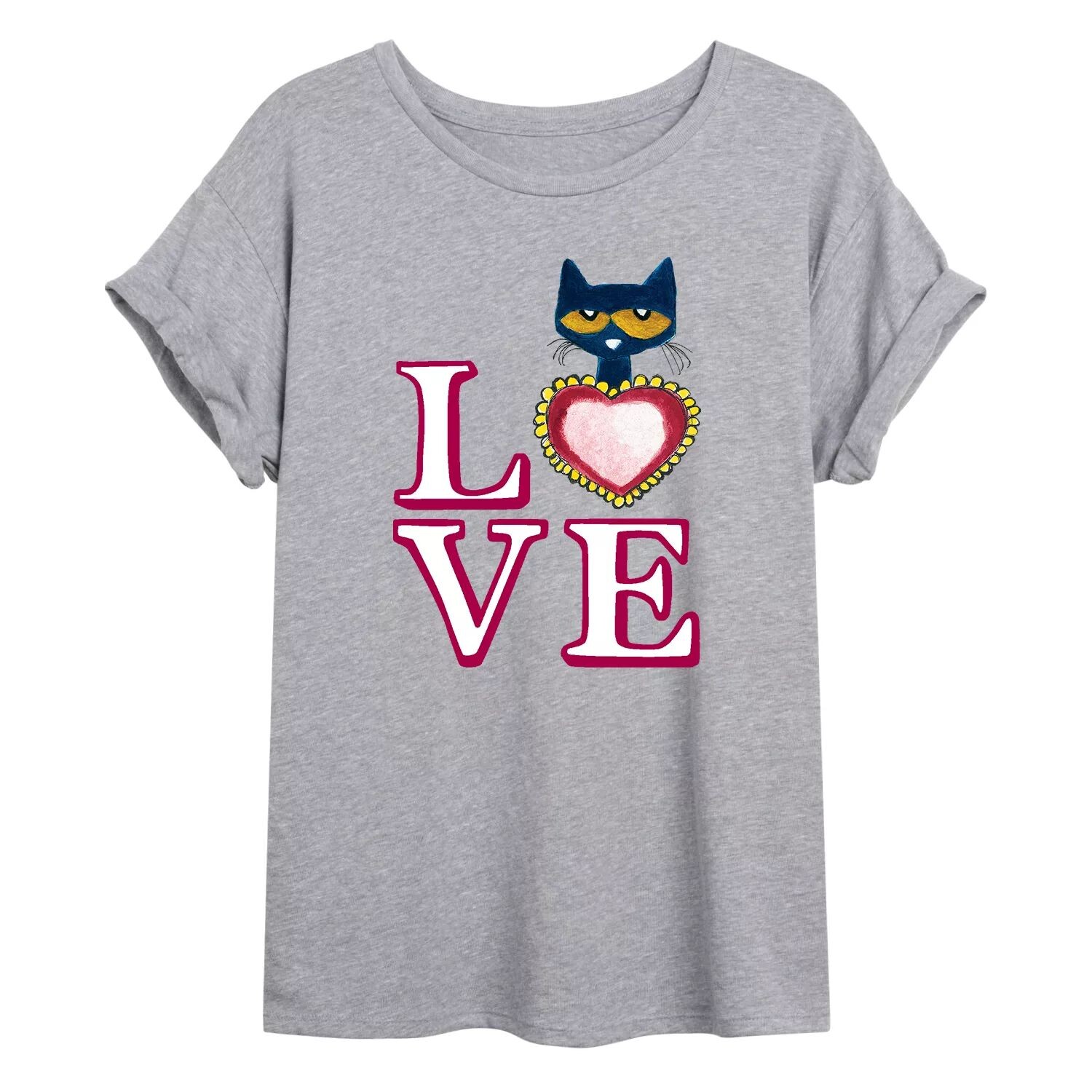 

Большая футболка с рисунком Pete The Cat "Love" для юниоров Licensed Character