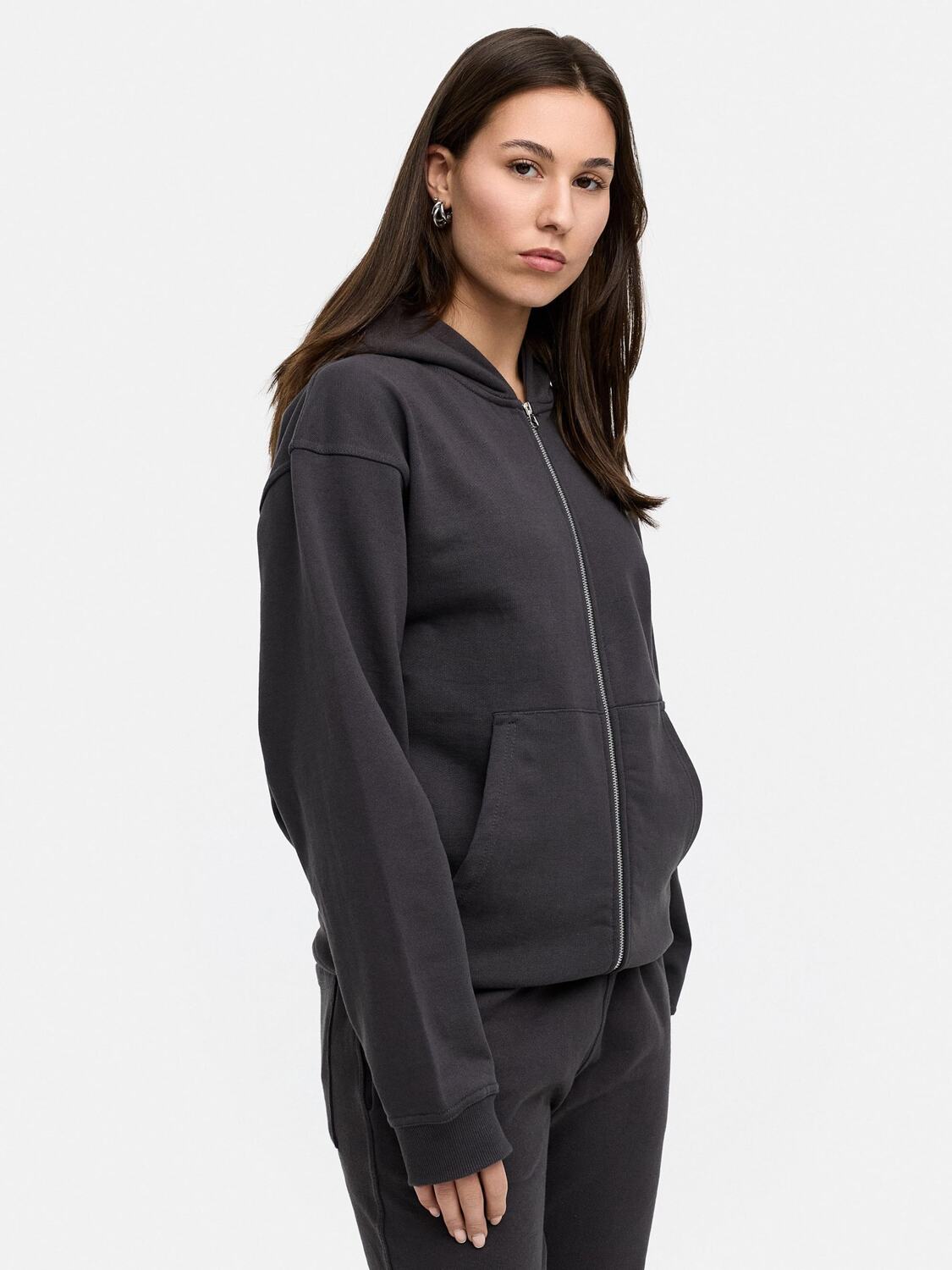 

Daily Cotton Толстовка с молнией 'DCLUGO' в цвете антрацит, Черный, Daily Cotton Толстовка с молнией 'DCLUGO' в цвете антрацит