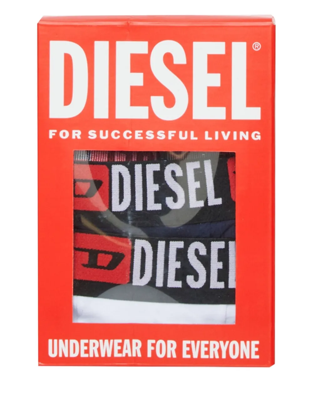 Комплект из трех боксеров с логотипом Diesel Kids, серый — фото 3