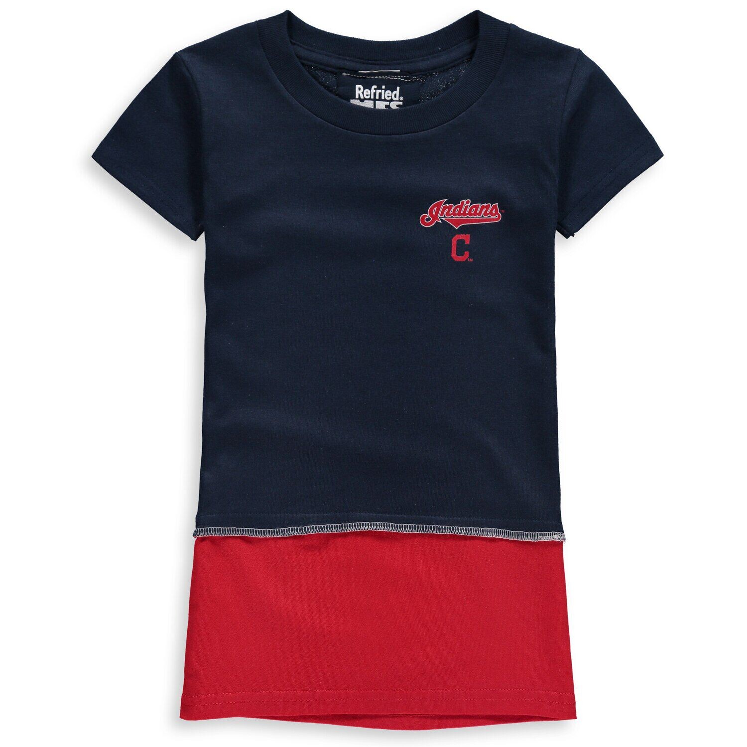 

Платье-футболка темно-синего цвета для девочек Toddler Refried Apparel Cleveland Indians Unbranded, Синий, Платье-футболка темно-синего цвета для девочек Toddler Refried Apparel Cleveland Indians Unbranded