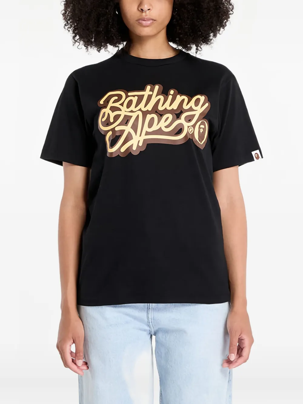 

Футболка с логотипом Script из коллаборации с A BATHING APE, черный