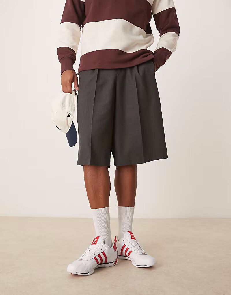 Adidas Originals - Adracer Low - Кроссовки белого и красного цвета — фото 4