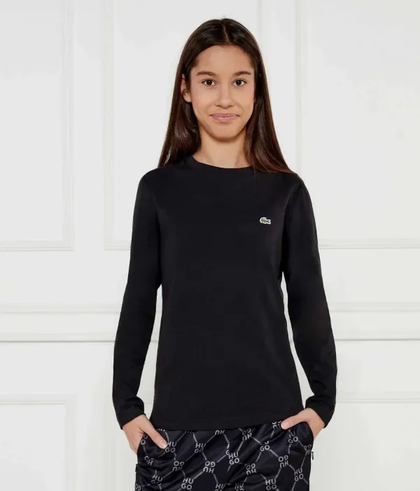 Блуза regular fit Lacoste, черный
