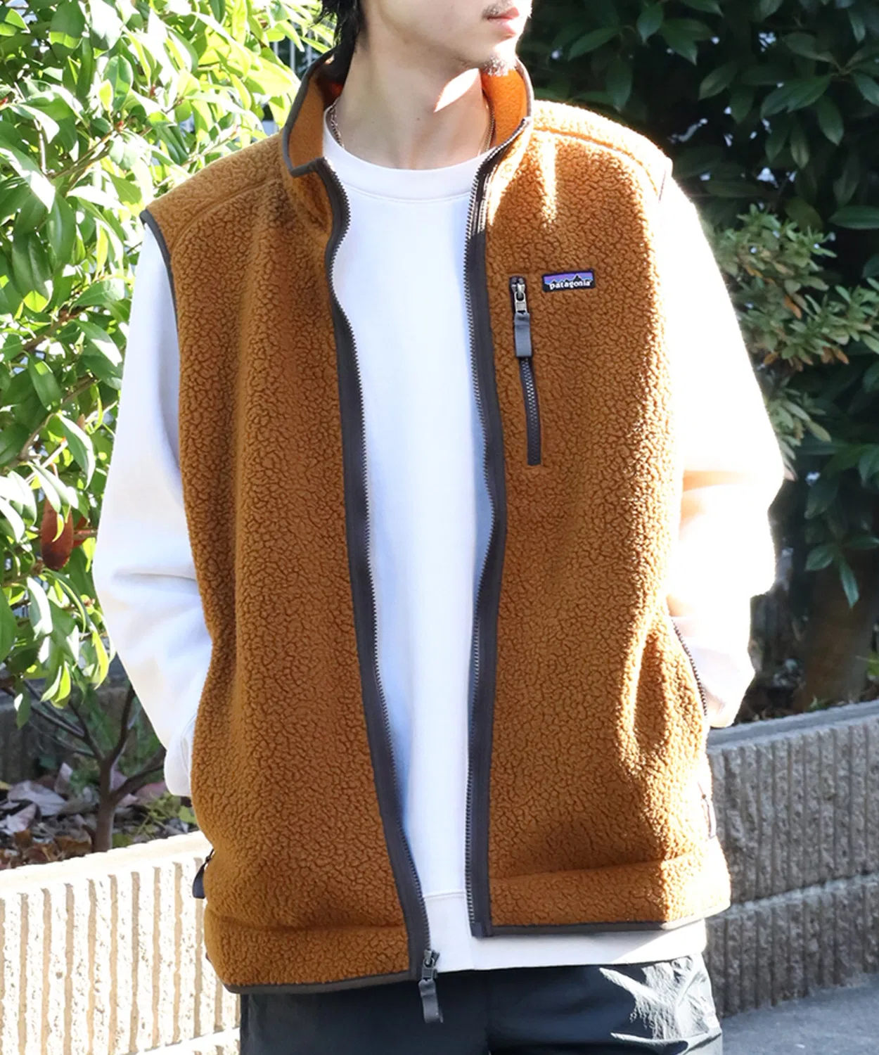 Жилет флисовый Patagonia Retro Pile Vest, утепленный, из переработанного полиэстера, цвет слоновая кость — фото 2