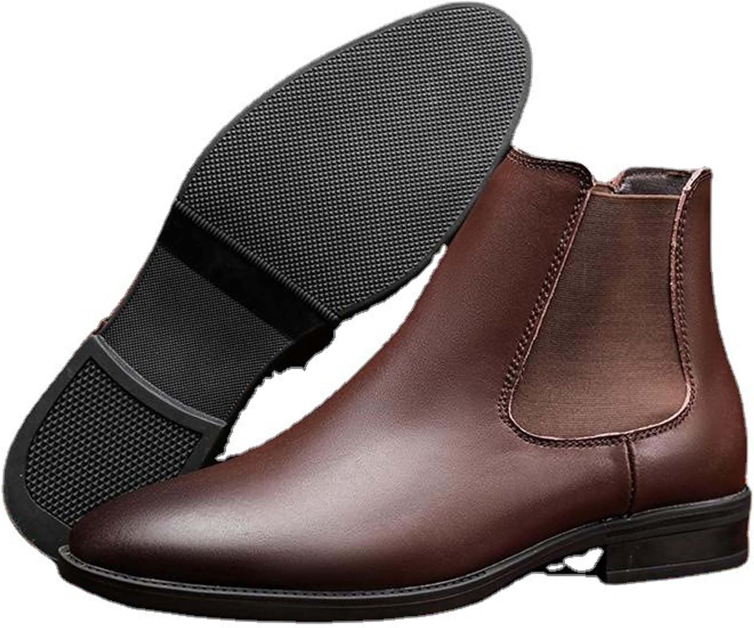 

Мужские ботинки челси: модные, остроносые, деловые, повседневные, формальные, удобные, легкие, городские, для работы, офиса, униформы, банкетов, свадебных костюмов, вечерних нарядов, высокие кожаные ботинки Generic, Coffee